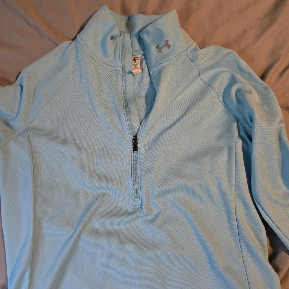 Under Armour Light Blue Quarter-Zip Pullover